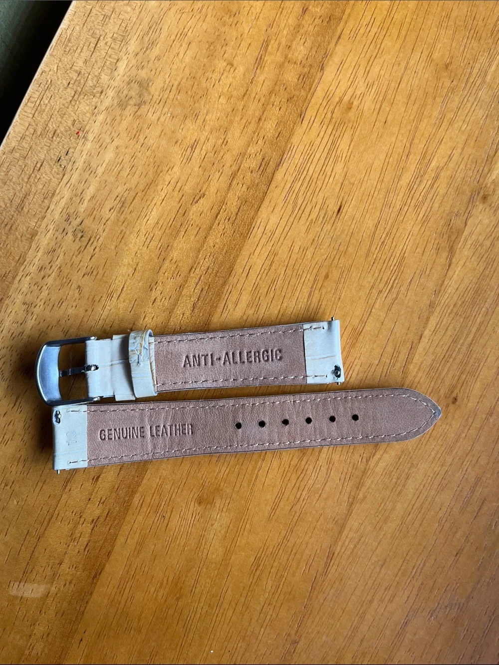 Croc-Embossed Leather Watch Strap for Michele Watches
